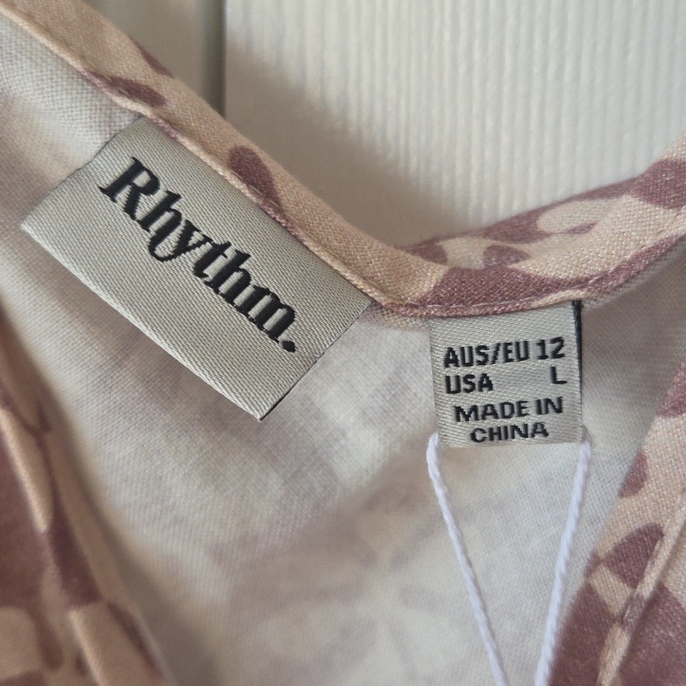 Rhythm Dress L Drifter Floral Mini Dress NWT $90 - Picture 7 of 7